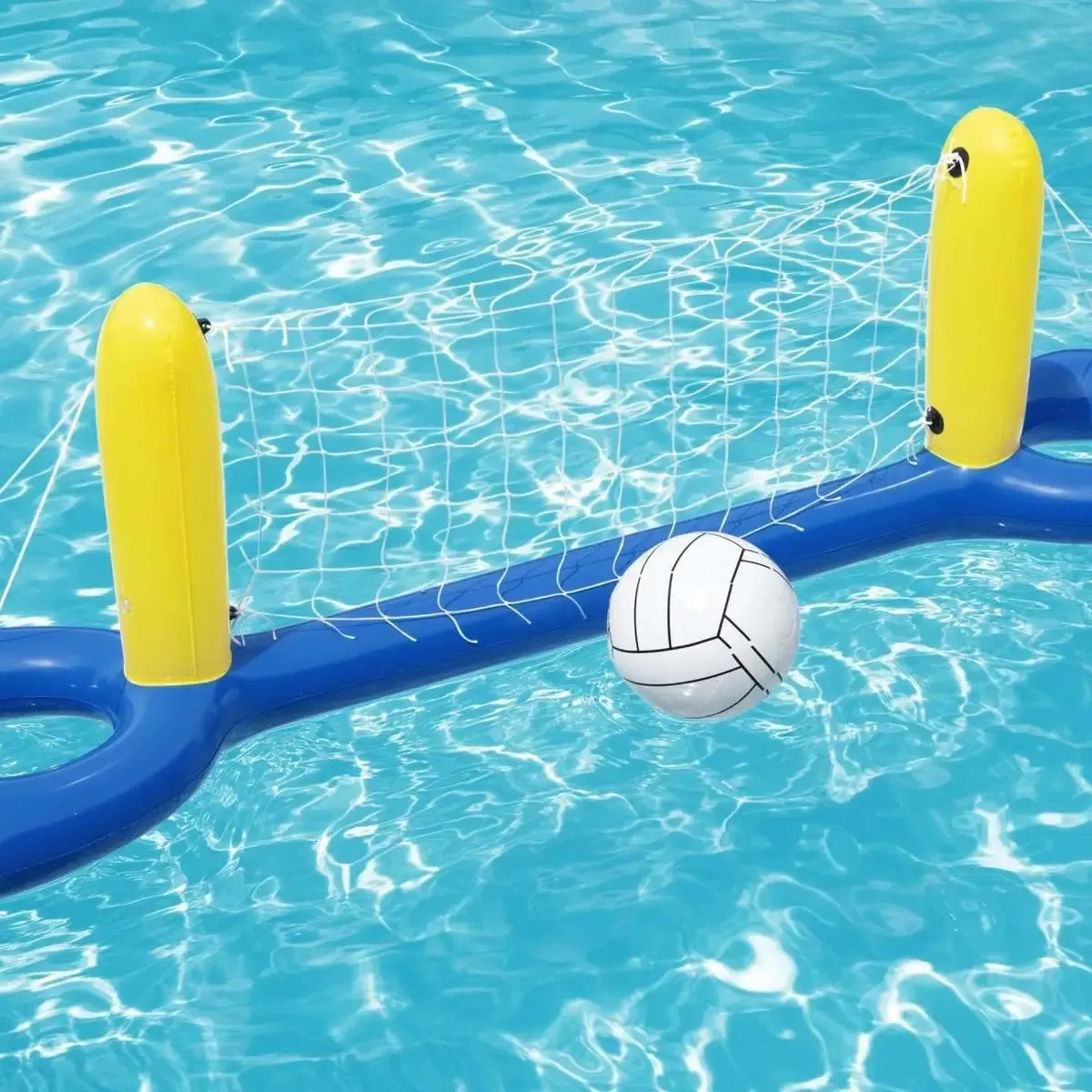 Jouets de piscine, jeux d'eau pour adultes et enfants, polo, paddle, support de basket-ball, volley-ball, but à main, ballon gonflable 240103