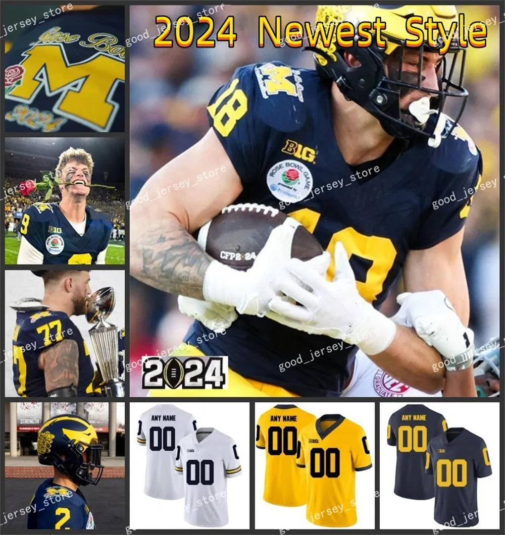 Michigan Wolverines McCarthy Fußballtrikot McNamara Blake Corum Morris Wilson College Herrentrikot