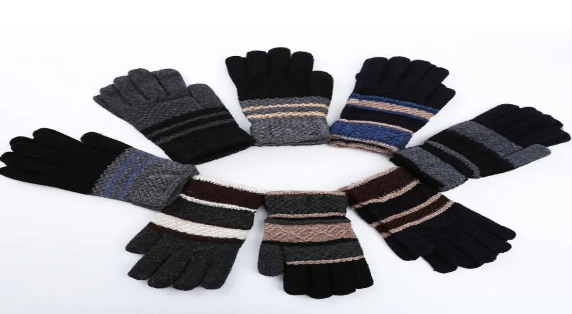 Gants tricotés sans doigts automne hiver mitaines chaudes mode hommes femmes demi doigt gants doux main plus chaud Glove9707422