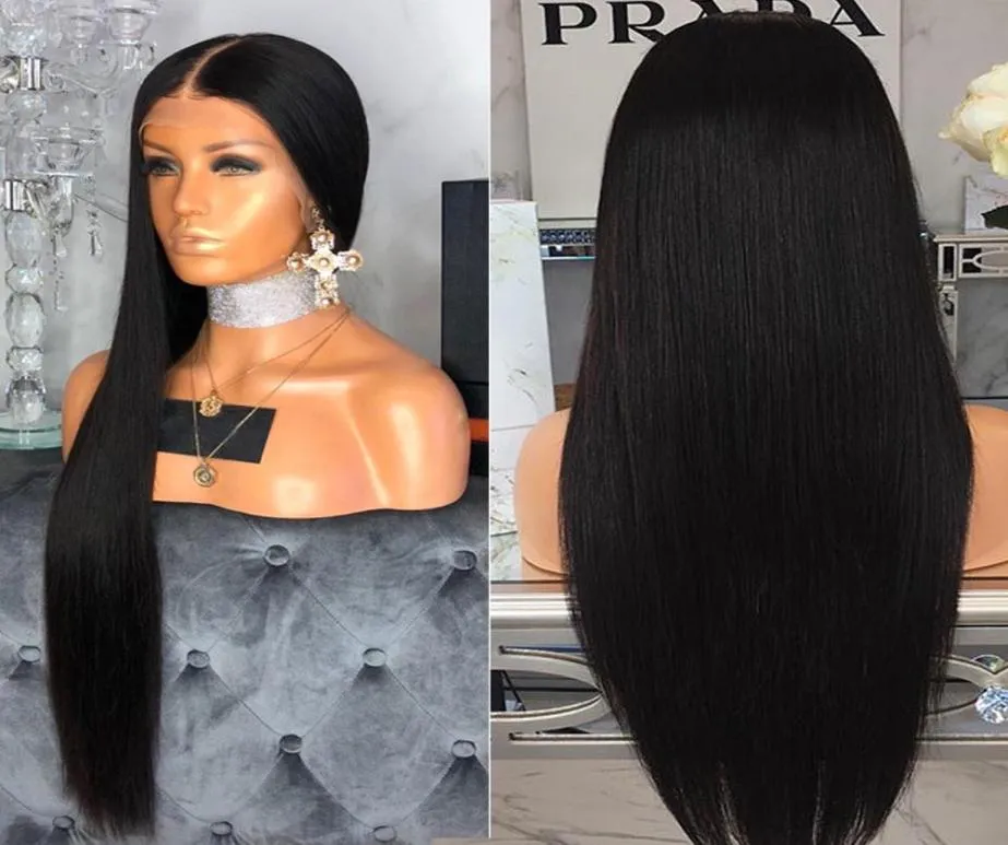 Pre Plucked Hair Wigs With Baby Straight Brazilian Transparent Lace Wig Braided Glueless8262505