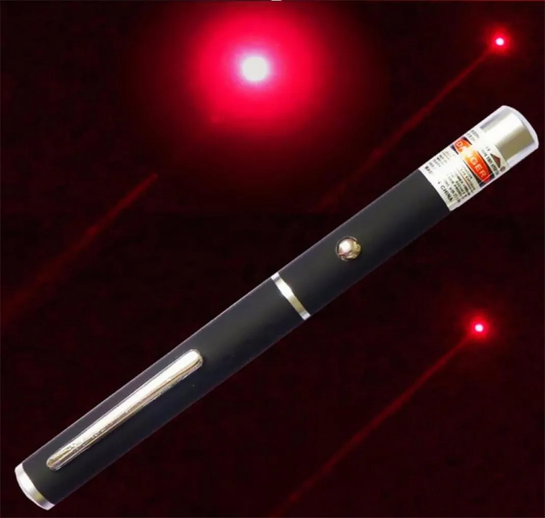 650nm 5MW Red Laser Pen Pointer kraftfull balkljus Lamppresentationslamppresentant Laserpointer för arbete Undervisning Training New6905209