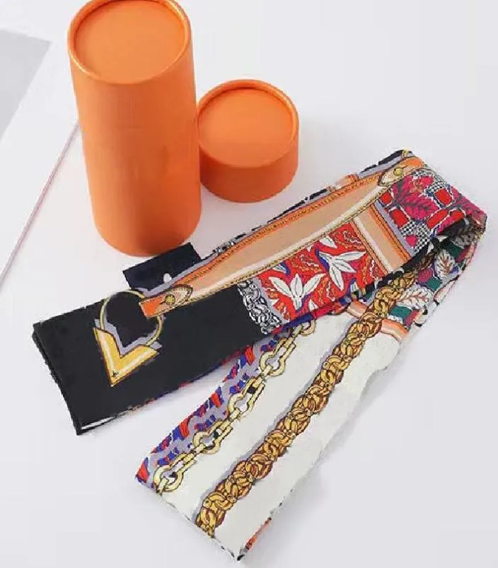 Luxus Designer Design Woman039s Schal Mode Brief Kopie Handtasche Schals Krawatten Haarbündel 100 Seidenmaterial Wraps mit 8809597