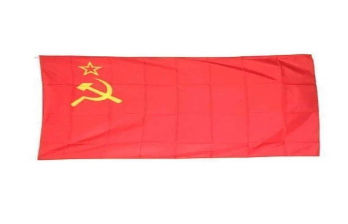 Bandiera dell'Unione Sovietica Urss di alta qualità 3x5 FT 90x150 cm Bandiere Festival Party Gift 100D poliestere per interni ed esterni Bandiere stampate Banner7315666