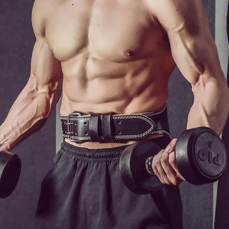 Gürtel einstellbare Ledergewicht Hebeziel Gürtel Lenden Sie Rücken Taillen Beschützer Bundes Männer Bodybuilding Kreuzheben Training Squats Übung Übung
