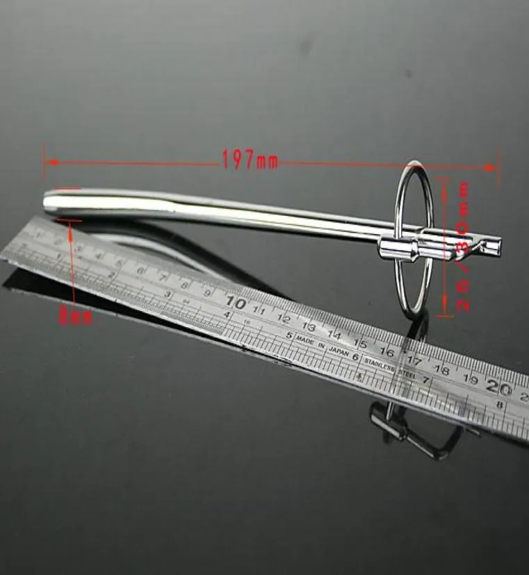 Whole Metal Catheter Insertion Urethral Sexual Abuse Sounding Male Urethra Dilationlonger1090328