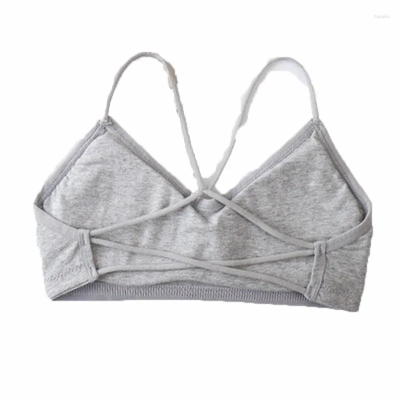 Yoga Outfit Sportswear Femme Gym Sports Soutien-gorge Top Sous-vêtements sans couture pour femmes Sangle croisée Coton mince Belle gilet arrière Bralette