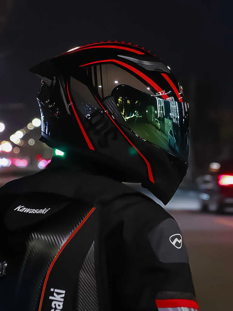 AA Designer Helmet Helmets Moto AGV Descorcle Design Helmet Comfort AGV Flagship Store Mens and Womens Full Helmets Electric Motorcycle Safety IK02