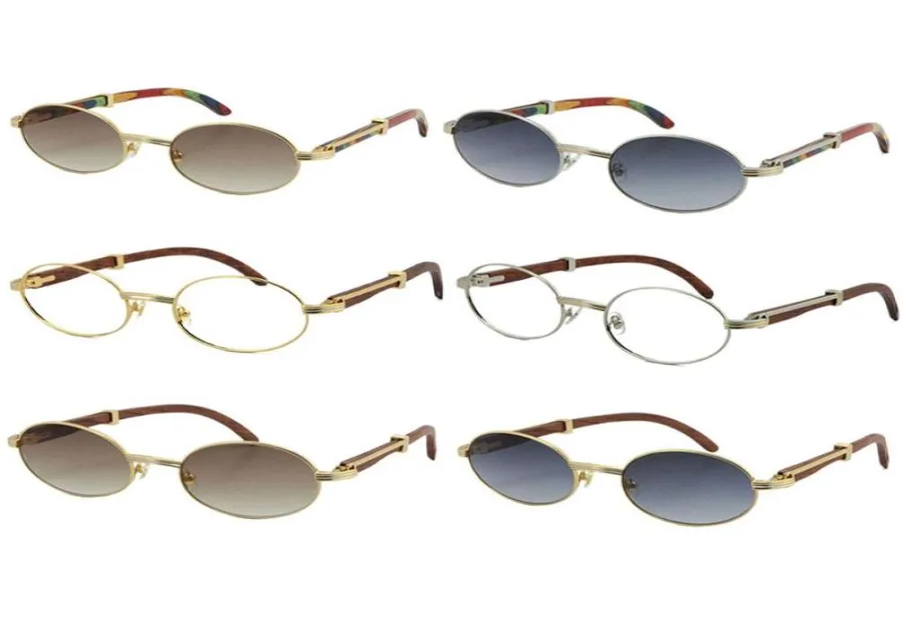 Hele pauwhouten zonnebril voor dames of heren, houten, goud, metaal, rond, originele brillen, hoogwaardige lenzen Diamond4549872