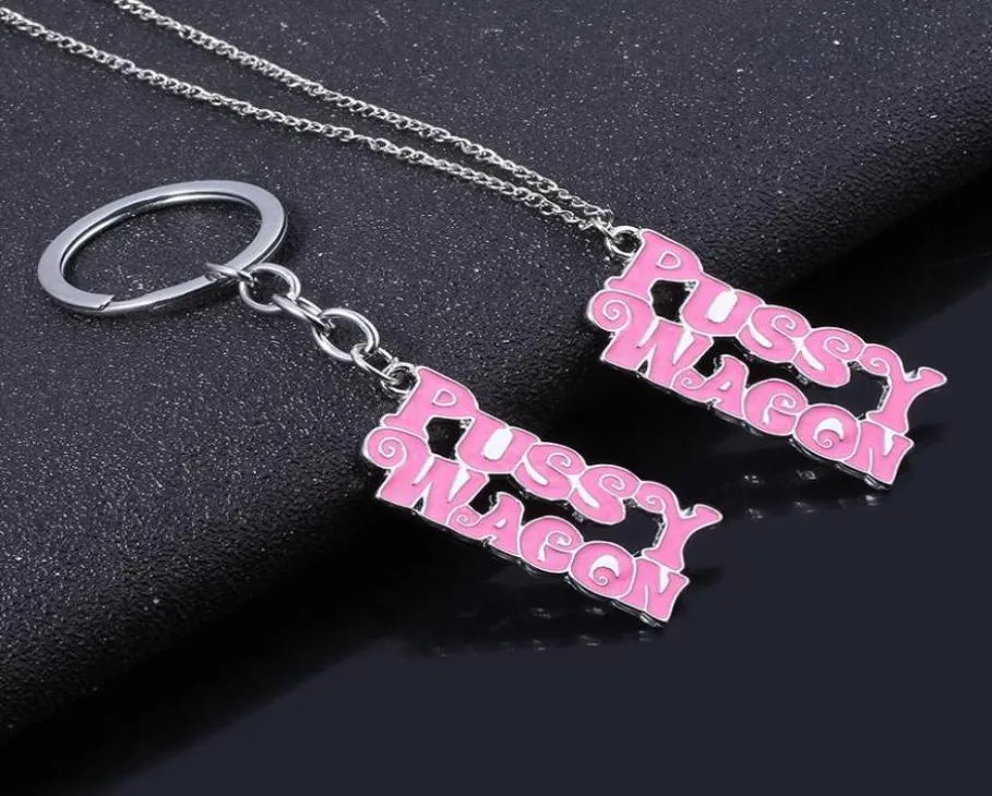 Kreki Pussy Wagon Pink Brelowain dla kobiet Wysokiej jakości zabójstwo Bill Bill Key Chains Fashion Akcesoria Jewelry 8184309
