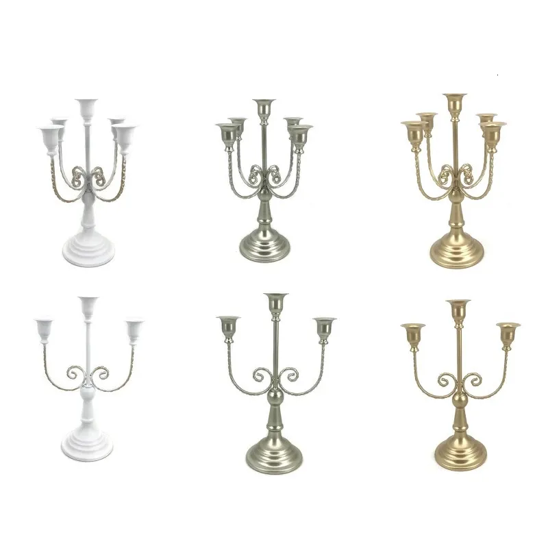 35 Arms Candelabra Candle Holder Retro Candlestick Holders Wedding Party Decor Vintage Dining Tabell 240103