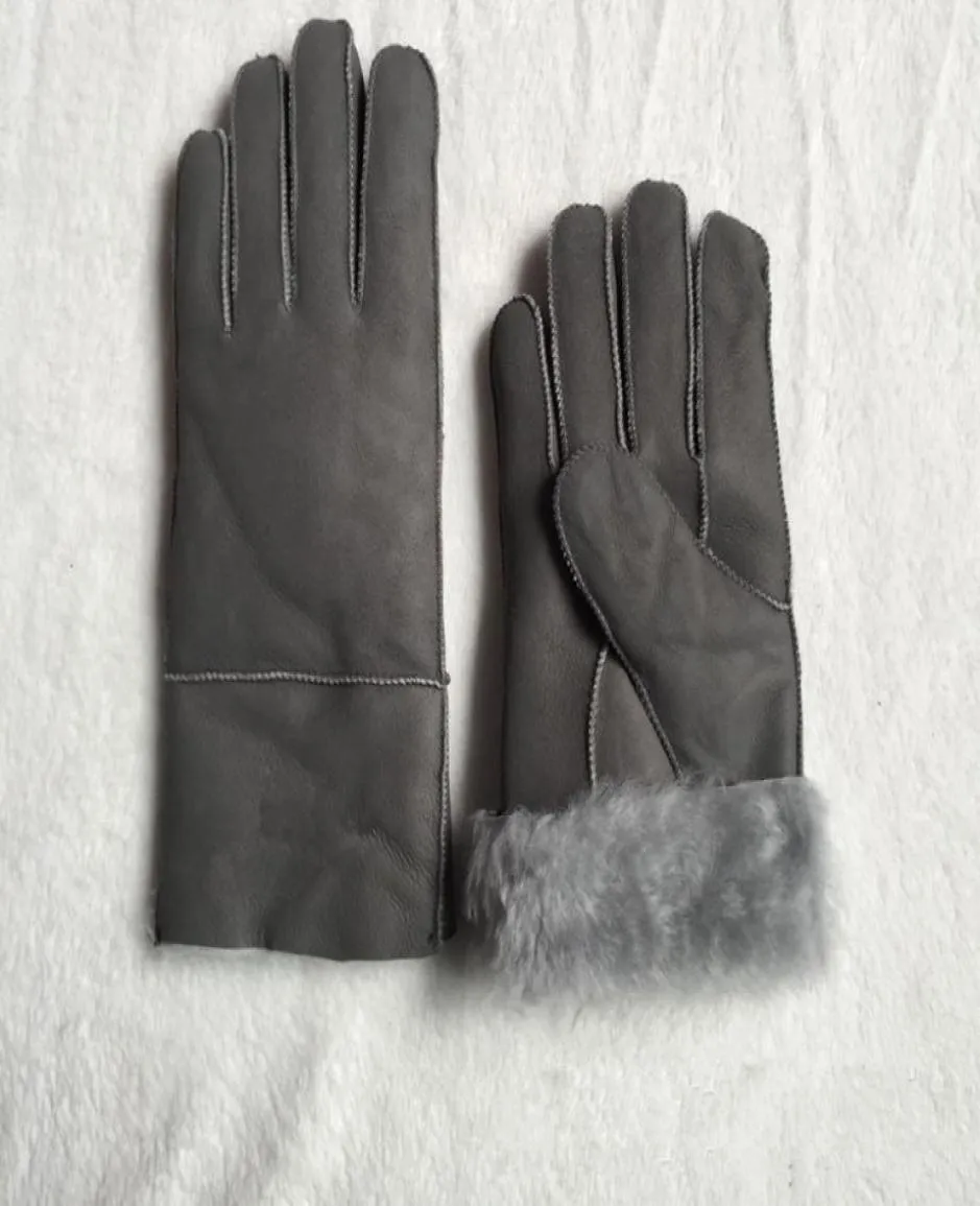 Högkvalitativa damer Fashion Casual Leather Gloves Thermal Gloves Women039S ullhandskar i olika färger1373428