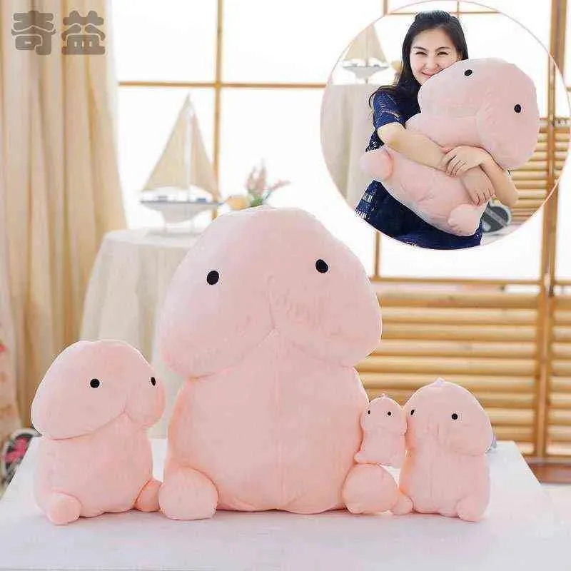 Puppen Lustiges Warten Kawaii Penis Spielzeug Schönes Geschenk Gefüllte Weiche Puppe Plüsch Hochwertiges Kissen Kissen 30 cm G1224