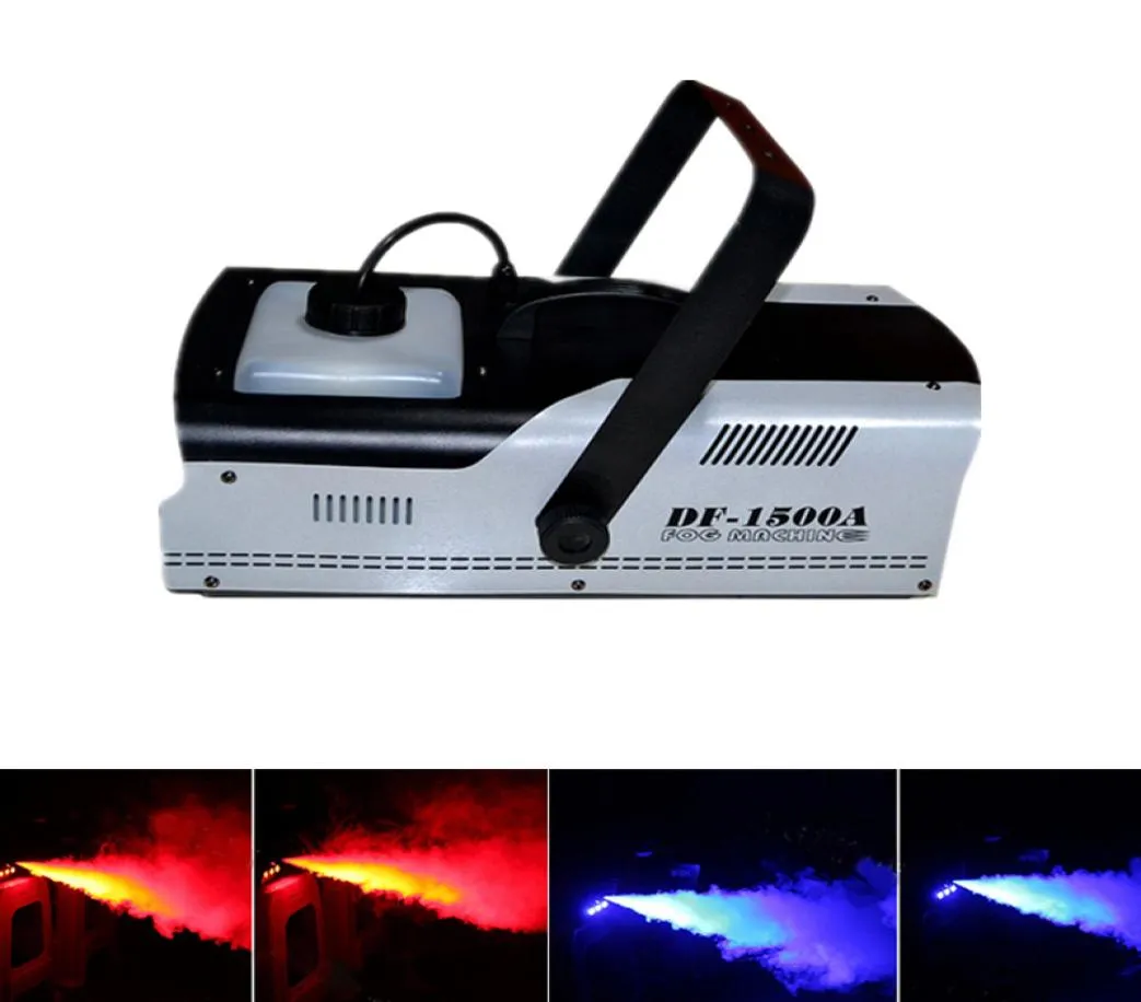 Multifunction 1500W Fog Smoke Machine with Wire Control or Remote DMX512 Control LED Stage Lights dhl 5886690