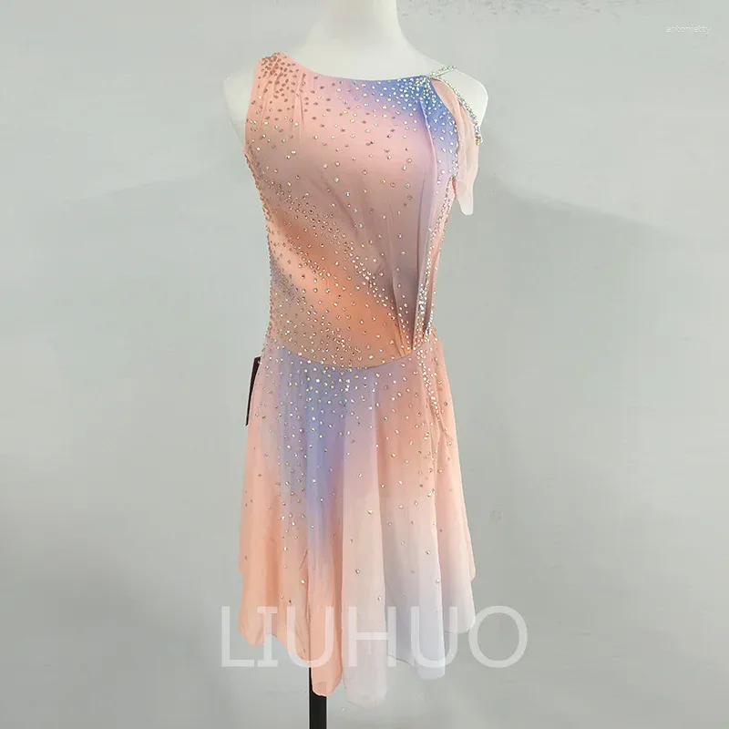 Stage Wear LIUHUO Figure Skating Performance Clothing Customized Grading Children's Sleeveless