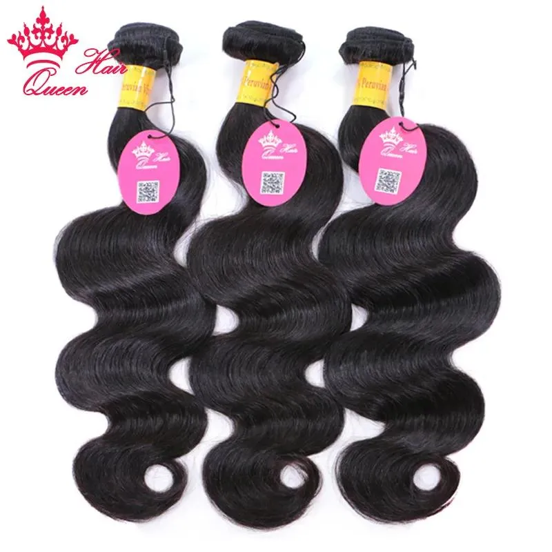 wefts 페루 바디 웨이브 다발 8 ~ 28 인치 100% 처녀 인간의 원실 머리 직조 자연 색깔 머리 확장 퀸 헤어 제품