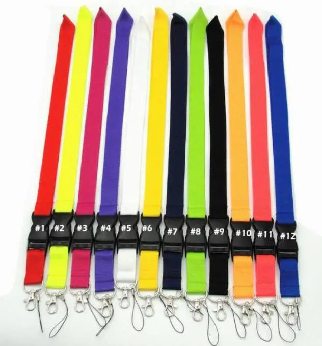 Handy-Lanyard-Riemen, Bekleidungsmarke, Schlüsselanhänger, Telefonschlüssel, Kamera-Ausweise, Ausweishalter, abnehmbare Schnalle, Weiß, Schwarz, Rosa, Rot, Lanyard4631385