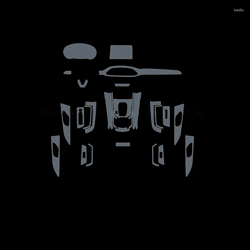 Acessórios interiores tpu filme transparente para cx9 CX-9 2024-2024 adesivo de carro console central engrenagem navegador painel da porta