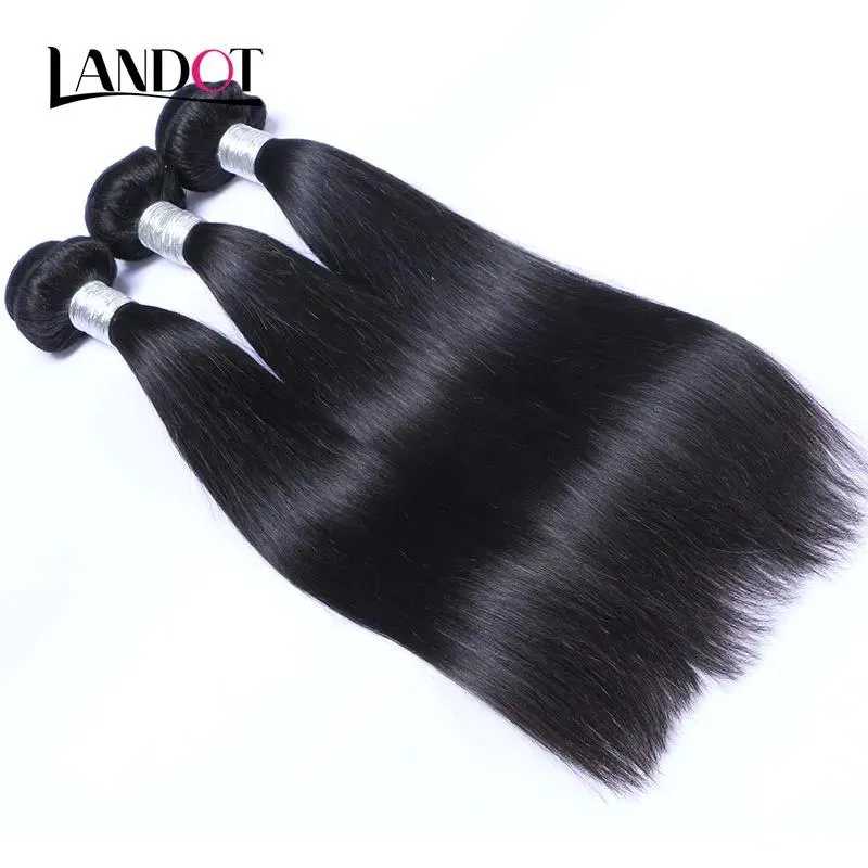 Tramas Camboyano Recto Virginal Paquetes de Armadura de Cabello Humano Barato Sin Procesar Camboyano Remy Extensiones de Cabello Humano Natural Negro Enredo Fre