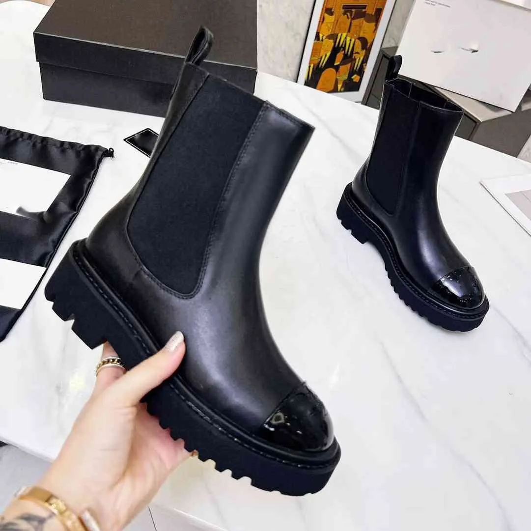 Kobiety luksusowe projektanci buty do kostki pół buty kanał czarny cielęcy wysokiej jakości buty regulowane buty zamkiwowe ccs fghgf
