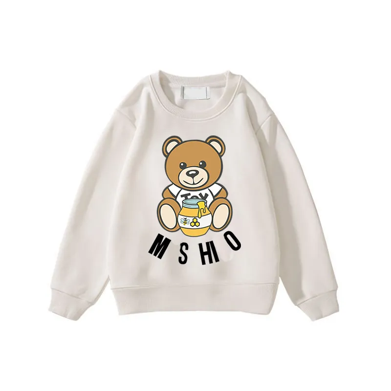 Designer Kinder Hoodies 100 % Baumwolle Sweatshirts Langarm Kinderkleidung Hoodie Jungen Mädchen Sweatshirt Kinder Winterkleidung Luxus Brief Tops CYD24010308-6