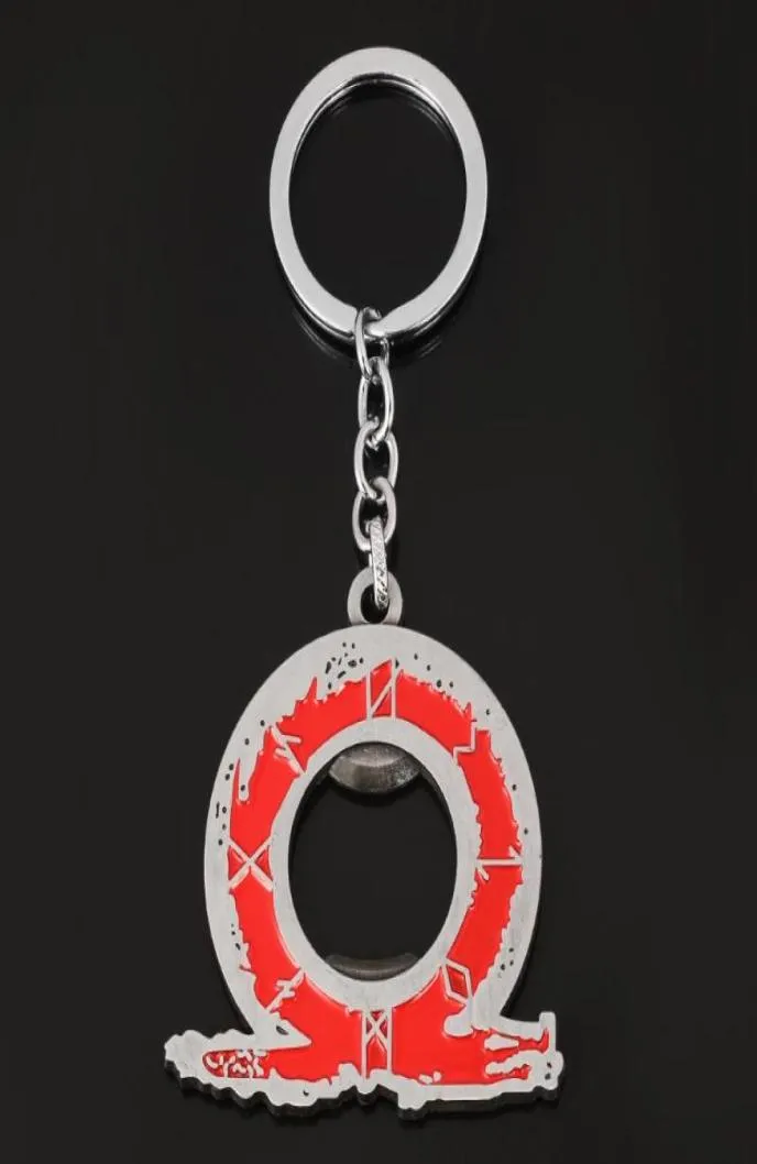 Keychains God of War 4 Logo Keychain Pendant Keyring Bottle Opener Men Women Car Key Chain Jewelry Accessories Holder Souvenir Gif1389326