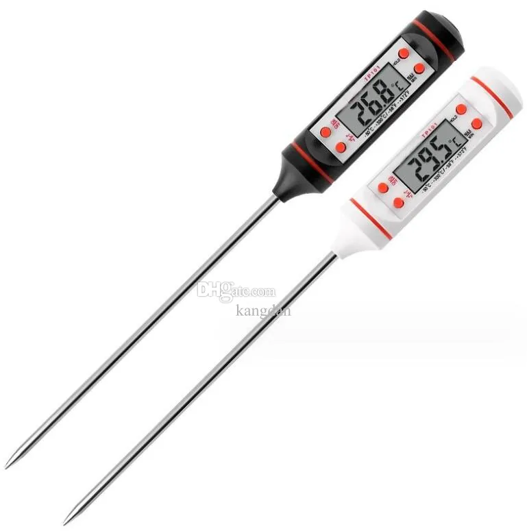 Thermomètre à viande pour BBQ en acier inoxydable, sonde de cuisson numérique pour aliments, Barbecue électronique suspendu, outils de détection de température domestique