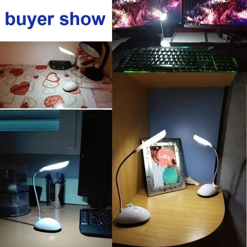 1pc Foldable Portable LED Desk Lamp, Eye Protection Reading LED Table Lamp Battery Powered Reading Light For Student Study