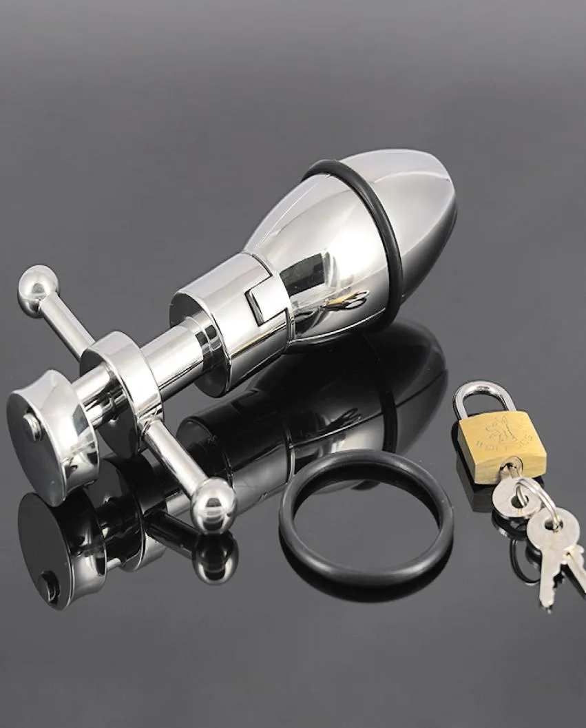 sex dollA050 stainless steel opening and closing the court bolt G point anal daisy plugsmall male chastity deviceadult toys8759522