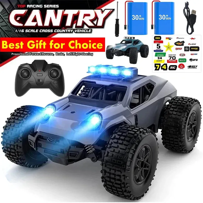 2WD Remote Control Toy RC Car for Children Radio Electric High Speed ​​Off Road Racing All Terrain Drift Trucks Gift Boys Kids 240103