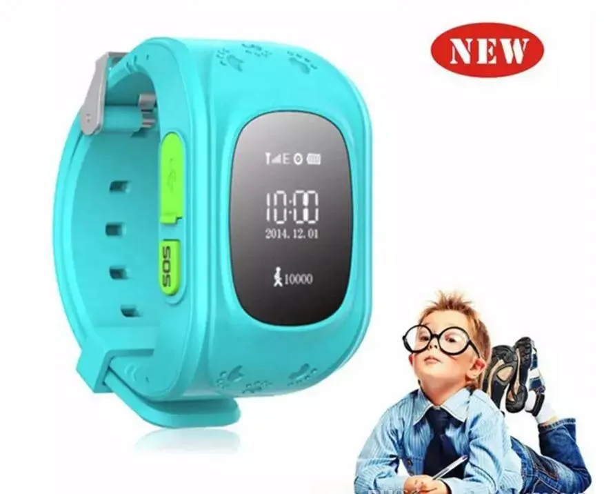 Montres Q50 enfants LBS Tracker montre intelligente téléphone SIM quadri-bande GSM appel SOS sécurisé PK Q80 Q90 montre intelligente pour Android IOS