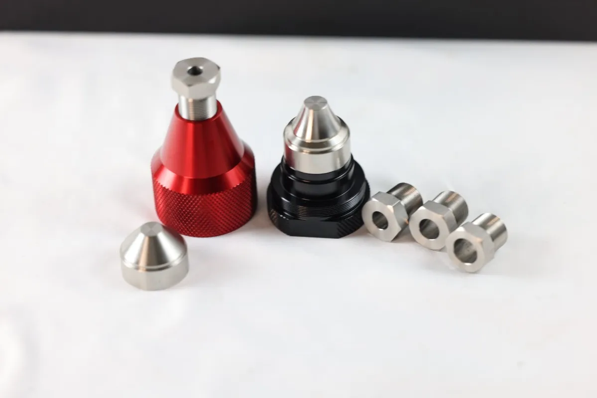 Aluminium Jig Drill Hole Drilling Guide Fixture Tool, Universal version" OD:1.05,1.45,1.55,1.7 Baffle conical cup For Fuel Filter