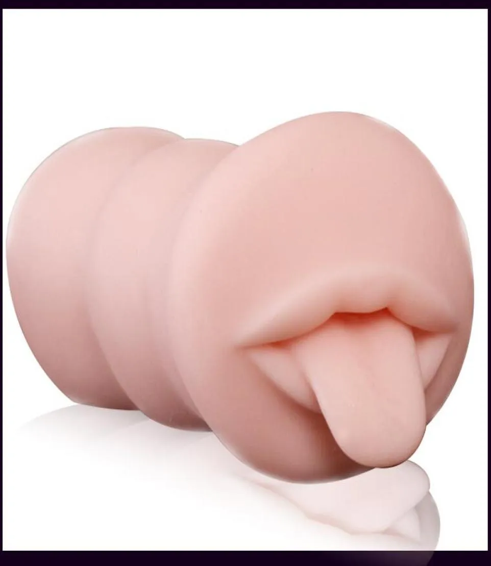 Realistic Male Masturbator Oral Sex Mouth Tongue Blowjob Compact Artificial Pocket Pussy Adult Sex Toy For Men Masturbation Cup 311624419
