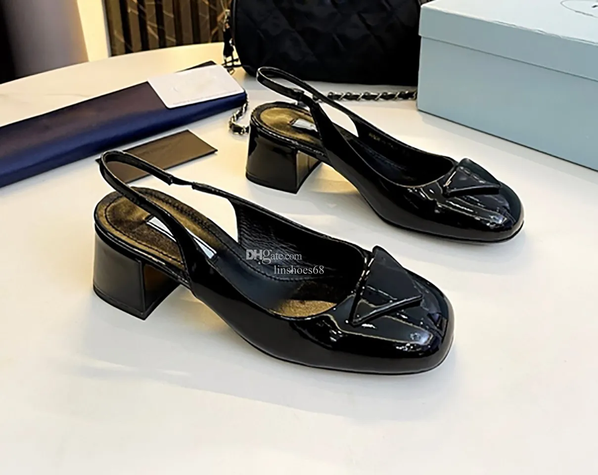 Kadınların ayak parmağı yumuşak yüzlü kalın topuklu resmi ayakkabılar, rahat yürüyüş için lefu ayakkabı tasarımcısı tarafından tasarlanan arkada bir döngü ile. Mary Jane Kadın Ayakkabıları EU35-40