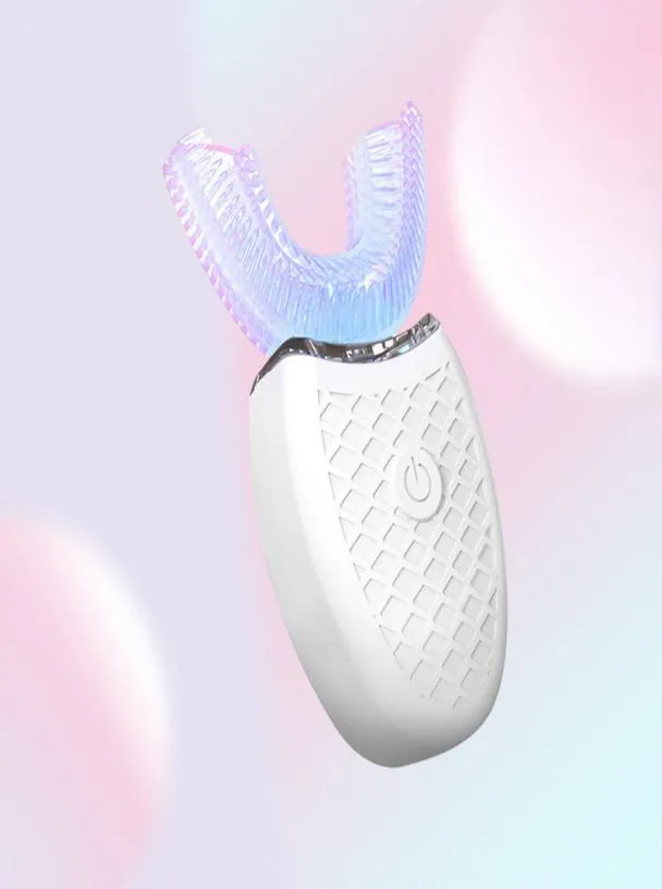 Ultraljudselektrisk tandborste automatisk tänder renare bärbar tandborste för vuxen USB -laddningsbar blå ljusblekning 2202226886758