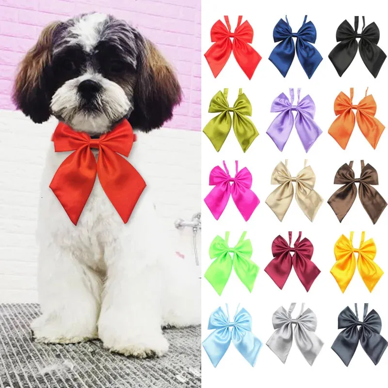 Hurtownia mieszanka kolorów Pet Cat pies piesek krawat Puppy pielęgnacja Produkty Regulowane kokardki kokardki