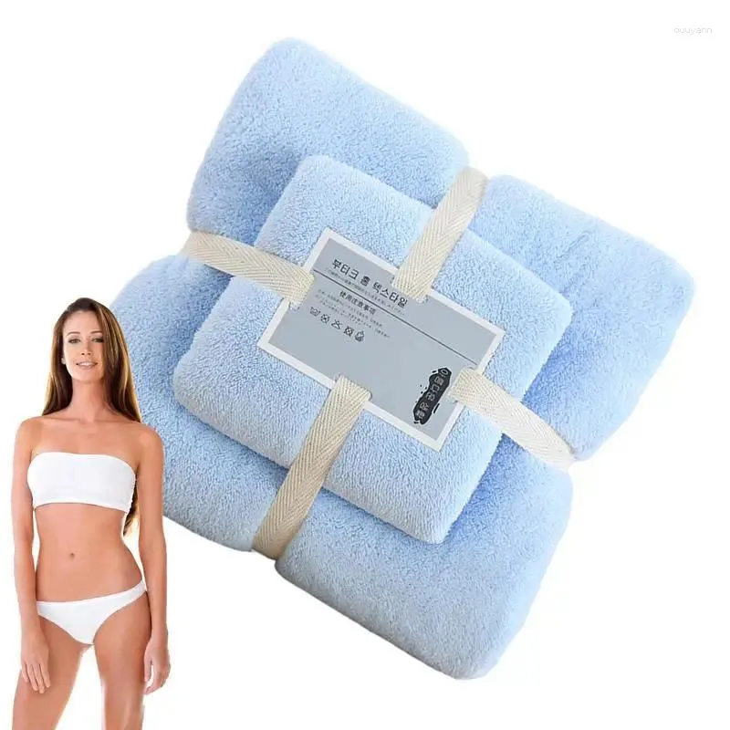 Towel Set Of 2 Skin-Friendly Bath And Hand Towels With Cotton Bathing Essentials Skin Care For Shower Sauna Bathroom Spa