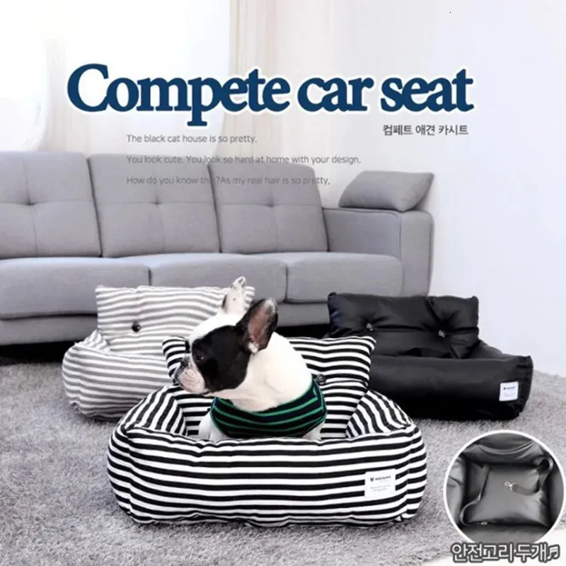 Dog Bed Cute Little Point Travel Car Vehicle Pet Seat Cover Cat And Dog Soft Nest Pet Vehicle Bag Seat Cover Sofa Outdoor Travel 240102