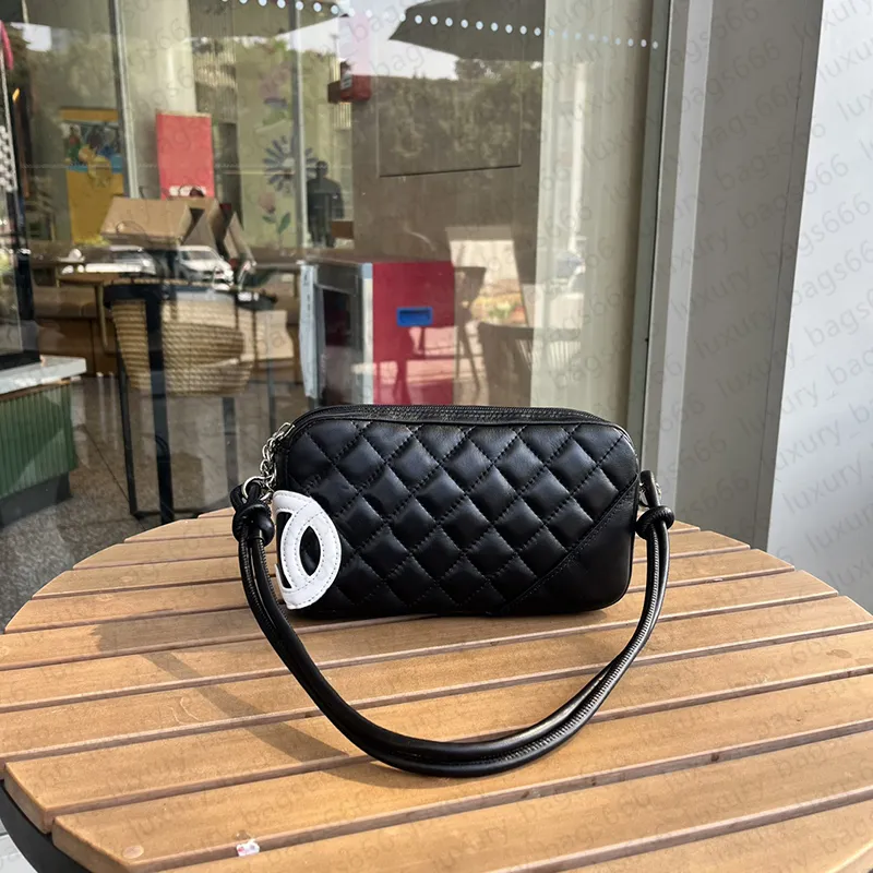 5A borsa hobo di lusso da donna borsa sotto le ascelle borsa del designer cc borsa a tracolla in pelle con motivo diamante borse moda donna borsa a tracolla firmata con scatola