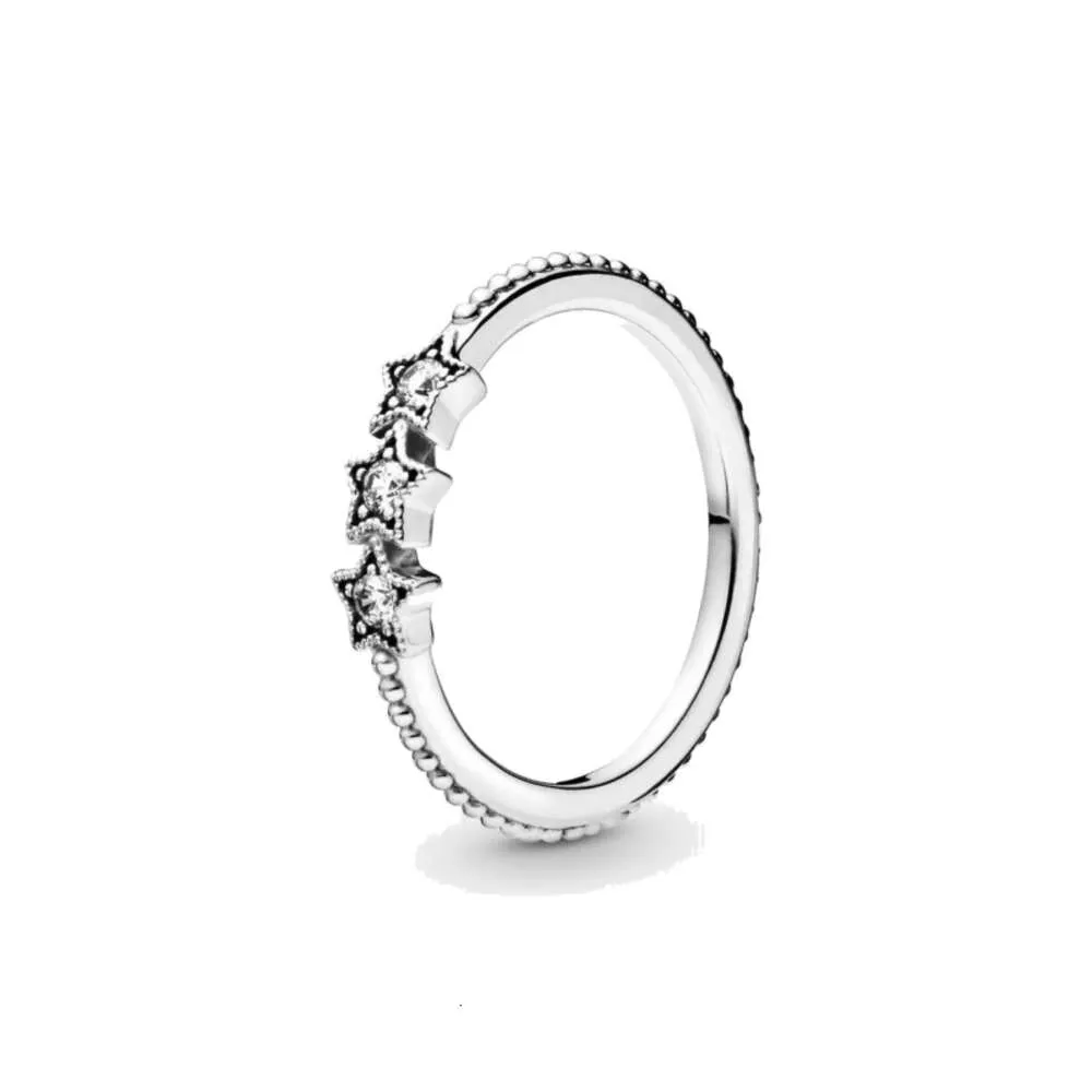 Pandoras Ring Designer Jewelry for Women Origing Quality Band Rings Jewelry 925 Silver Ring Charm Celestial Stars Rings