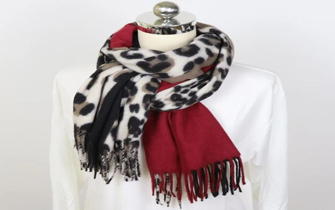 Scarves Fashion Women Winter Scarf Shawl Wrap With Tassel 2021 Animal Leopard Print Cashmere Foulard Femme17694966