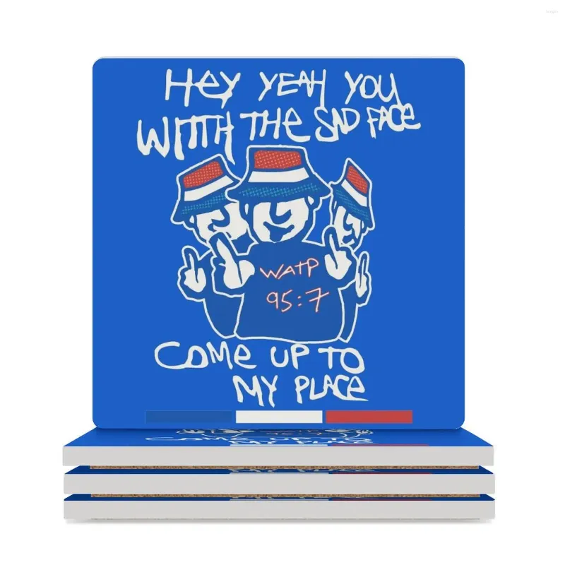 Maty stołowe Glasgow Rangers Graffiti - Live It Up Ceramic Coasters (Square) Łupka do ceramiki