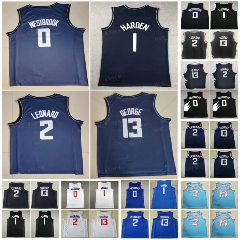 Basketbol James Harden Jersey 1 Adam Şehir Kazandı Russell Westbrook 0 Kawhi Leonard 2 Paul George 13 Nakış Saf Pamuk Nefes Alabilir Derneği