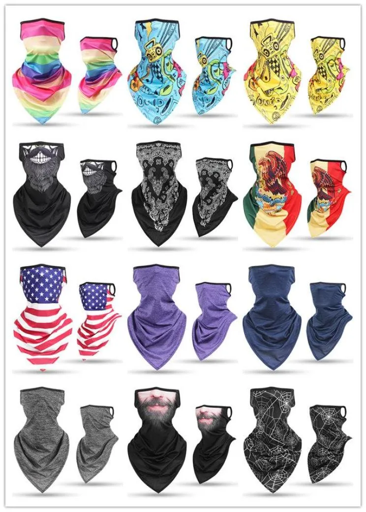 Hängande öron triangel halsduk halv ansiktsmask halsdukar balaclava bandana halsduk utomhus sunsn halsduk ansikte halsdukar män kvinnor6556314