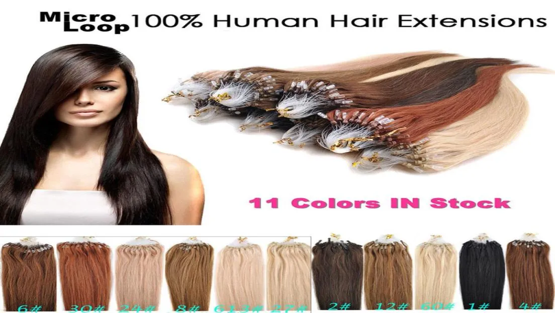 10 Micro Loop Hair Extensions 05Gstrand 200Slot Brazilian Remy Human Hair 1624 Inch Color 8 27 99J 613 60 Pink2661994