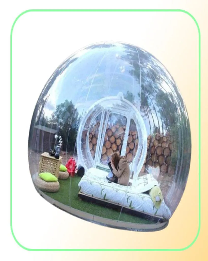 Outdoor Beautiful Inflatable Bubble Dome Tent 3M Diameter el With Blower Factory Whole Transparent Bubble House 7910767