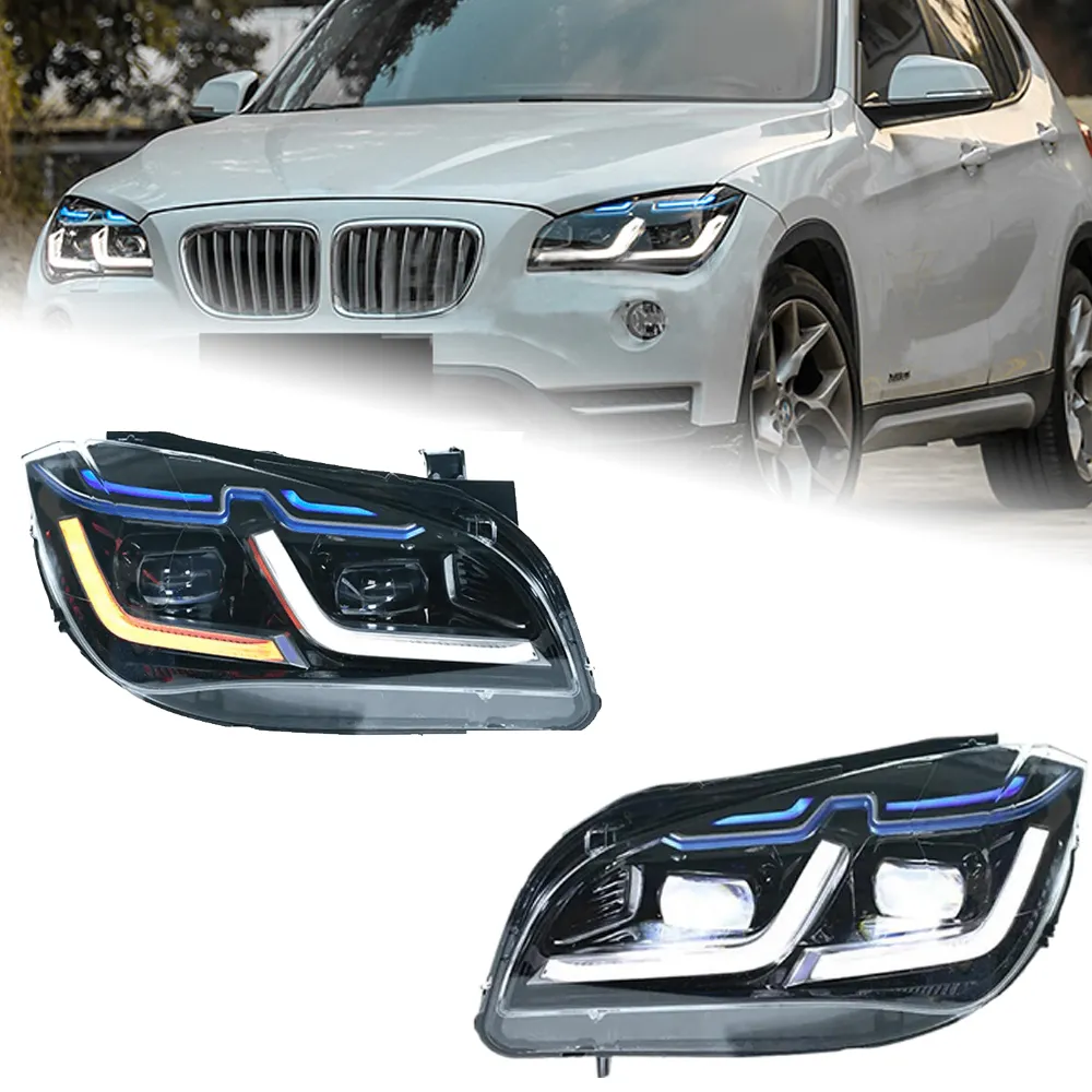 LED Headlights for BMW X1 F49 2010 2024 DRL Turn Signal High Beam Angel Eye Running Lights