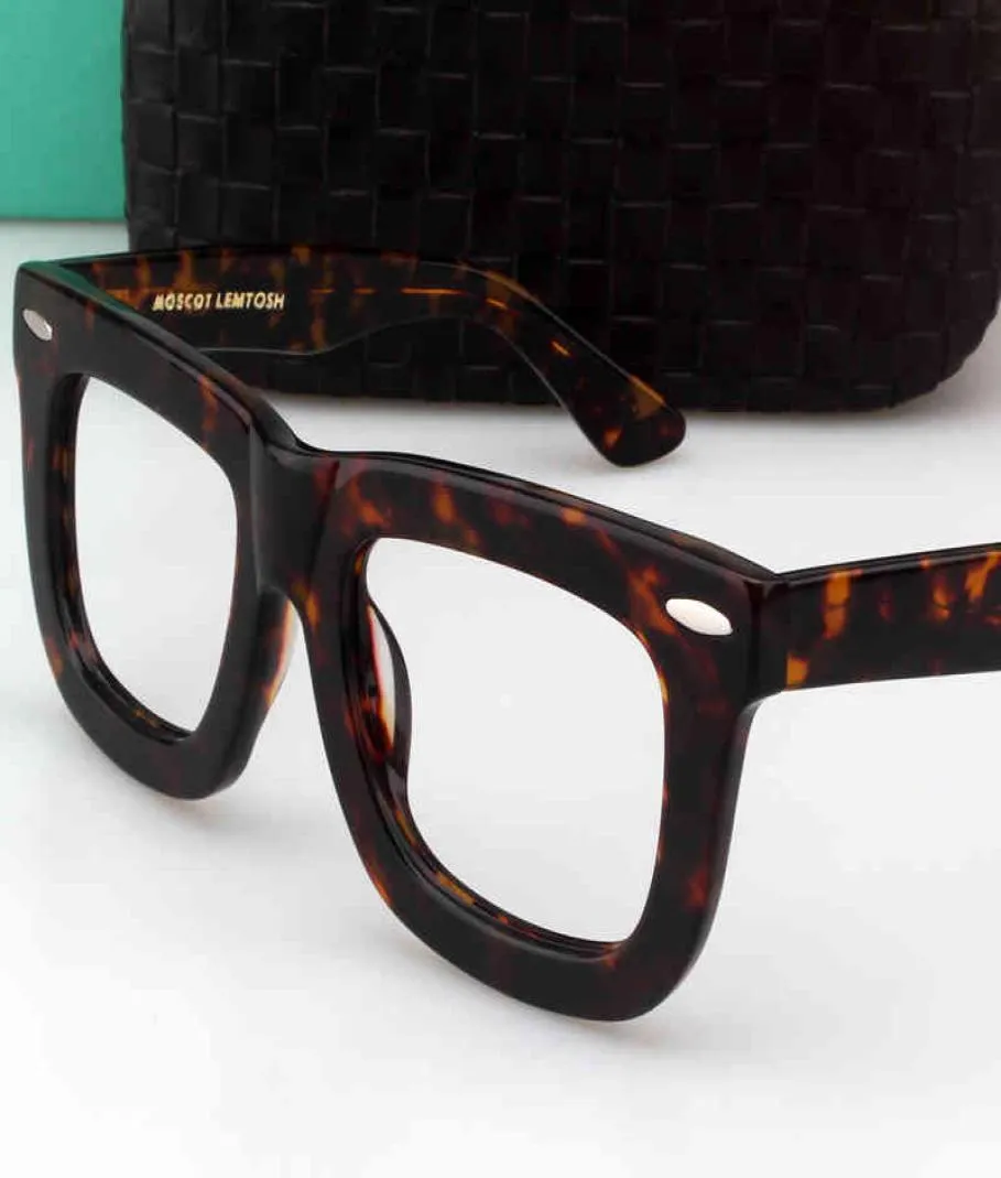 Zerosun óculos grossos armações masculinas mulheres vintage óculos falsos nerd óculos preto tartaruga acetato unissex 2103232833554