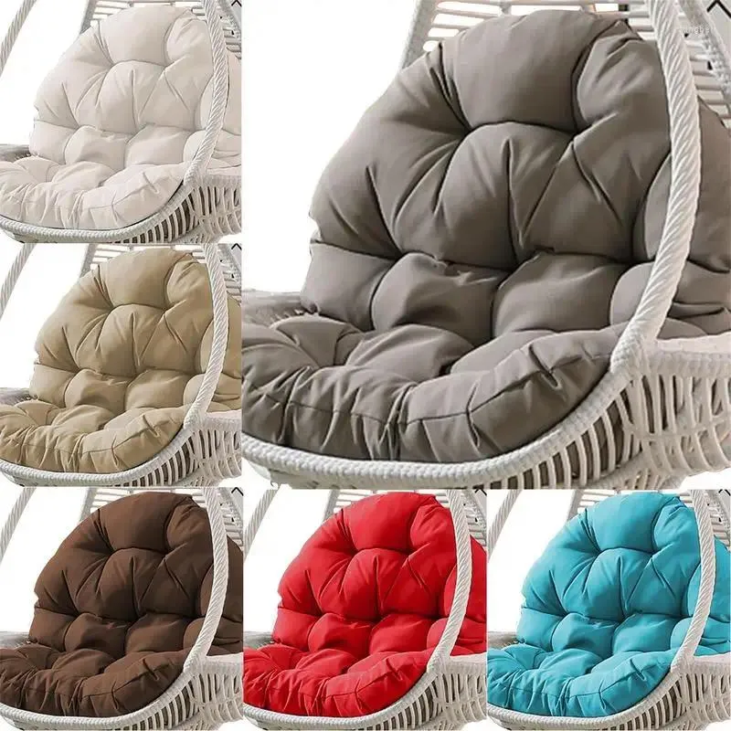 Pillow Swing Egg Chair Outdoor Thick Seat Replacement Soft For Indoor Garden Rattan