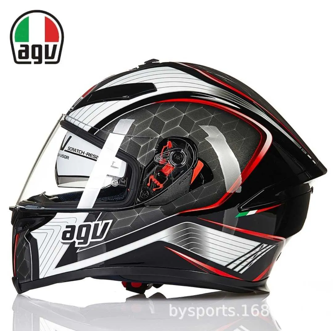 Casques Moto AGV Moto Design Confort Agv K5 Mâle et Femelle Anti Brouillard Racing Moto Complet Produit National Double Objectif Casque de Sécurité UV8O