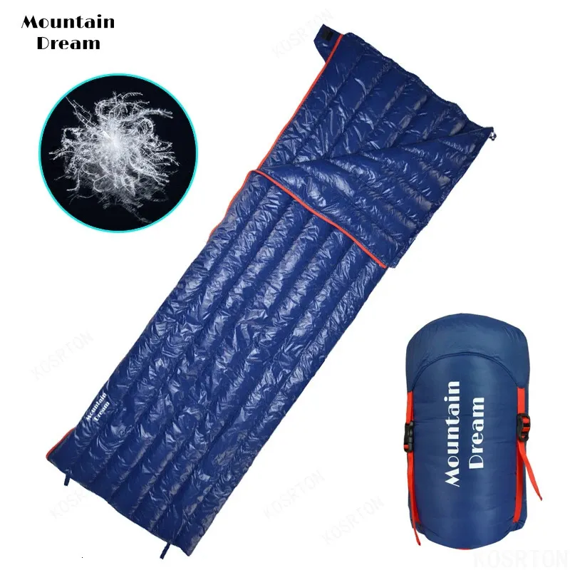 Camping Sleeping Bag 90% Goose Down Adult 200*73cm Envelope Type Ultralight Portable Sliping Down Sleeping Bag 3 Season Warm 240102